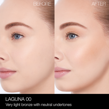 NARS_SP23_LagunaCollection_PDPCrop_OnModel_BeforeAfter_LagunaBronzingPowder_Laguna00, Nars Make-up
