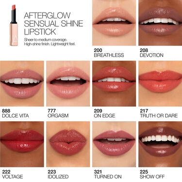 AFTERGLOW SENSUAL SHINE LIPSTICK, NARS FAST VERGRIFFEN