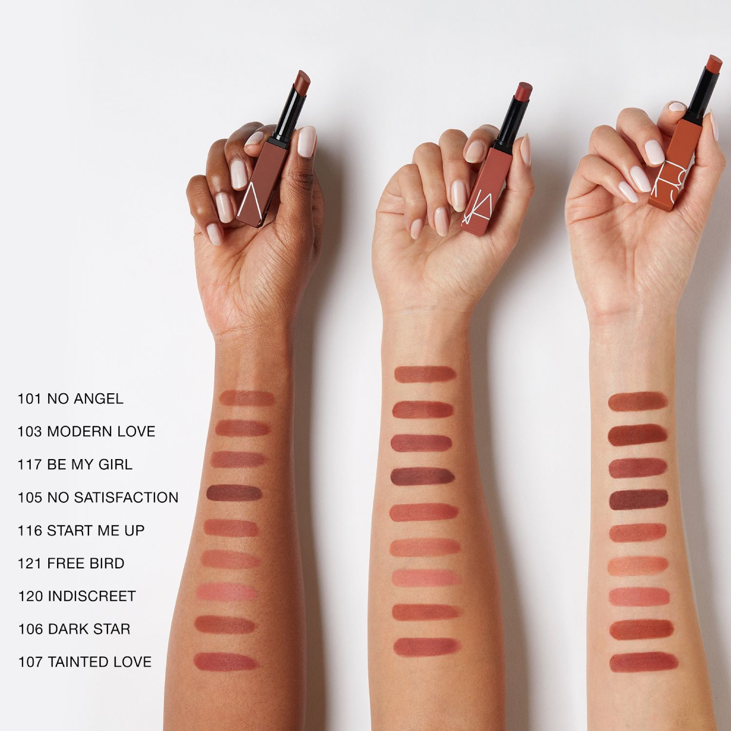 Powermatte Lipstick, NARS 11 Euro Assortment Powermatte Lipstick, NARS 11 Euro Assortment